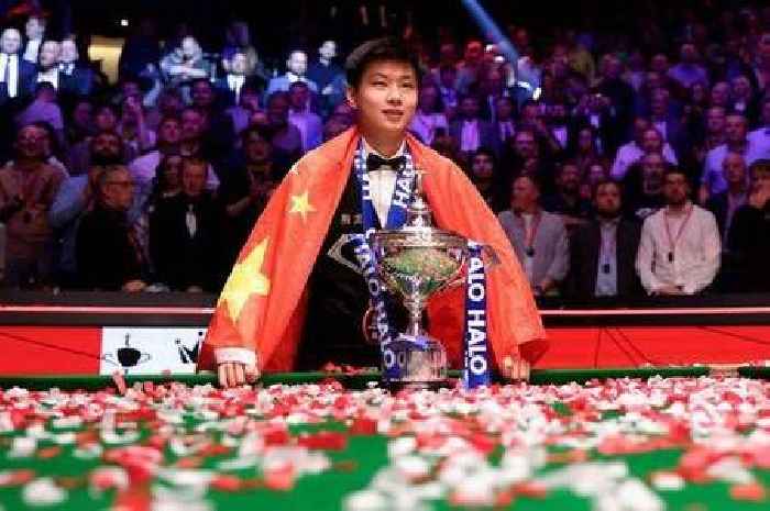 Zhao Xintong's emotional victory as first amateur to win historic World Snooker Championship