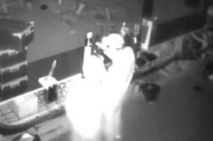 Shocking footage shows yobs smashing up Scots pub and drinking beer in late night rampage
