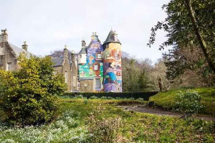 The unique 'Banksy-like' castle where graffiti has taken over in the heart of Scotland