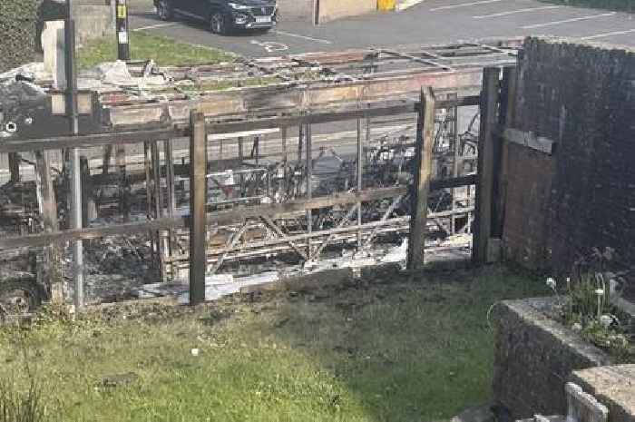 Video shows how a bus exploded several times as it was engulfed in a massive flame on busy Welsh road