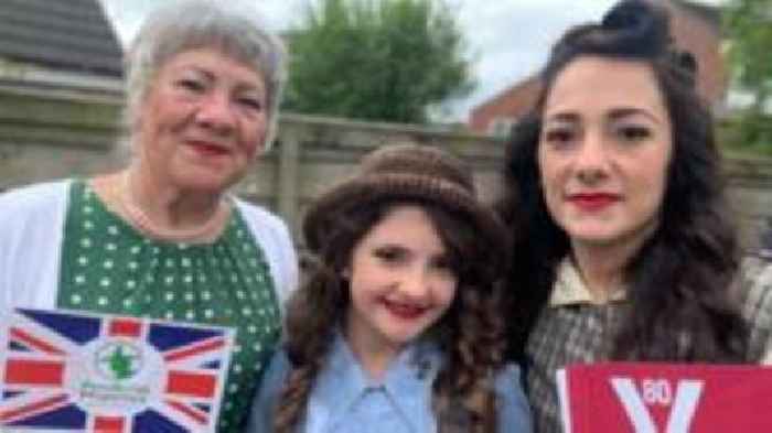 Hundreds march in VE Day 80th anniversary parade
