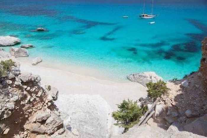 The tranquil European beach with pristine water and beautiful views