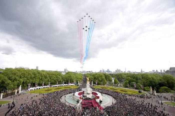 Full list of RAF planes involved in VE Day flypast including F-35B Typhoons, Red Arrows and A400M Atlas
