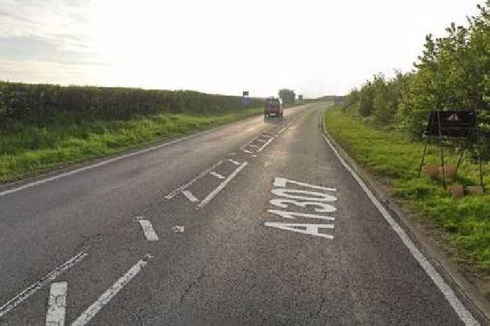 Air ambulance attends A1307 crash on Cambs road as motorcyclist seriously injured