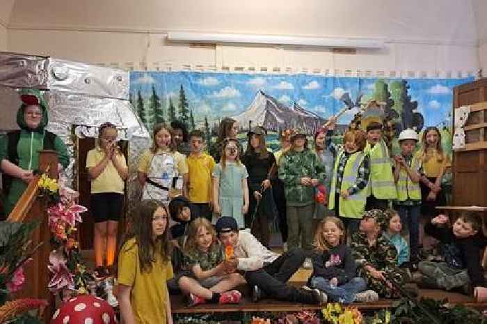 Auchencairn Primary School pupils' acting skills on show as they perform their play in front of family and friends