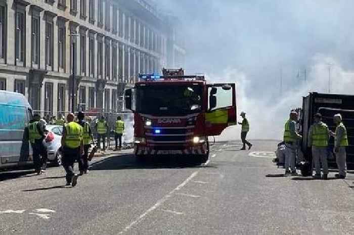 Fire crews race to large blaze in Edinburgh as smoke billows into sky