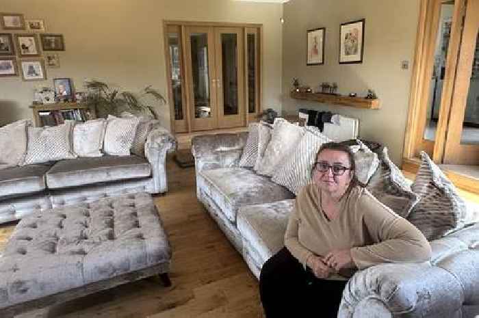 Scots mum blasts DFS after 'chocolate brown' sofa looks like 'shiny Tin Man'