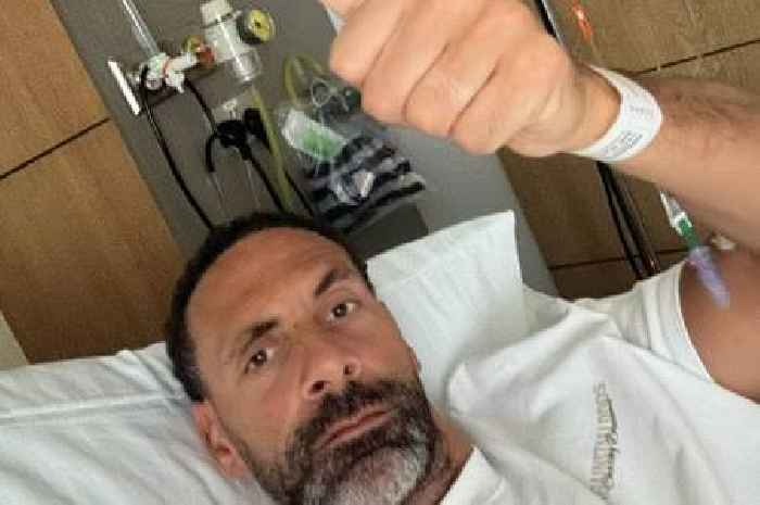 Rio Ferdinand to miss Arsenal vs PSG coverage as Man Utd legend shares hospital bed snap
