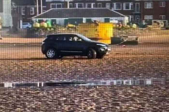 'Do it in Australia' police warn drivers spinning donuts on Devon beach