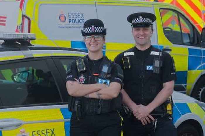 Heroic off-duty Essex police officers fought crowbar-wielding crooks who strangled them during an arrest