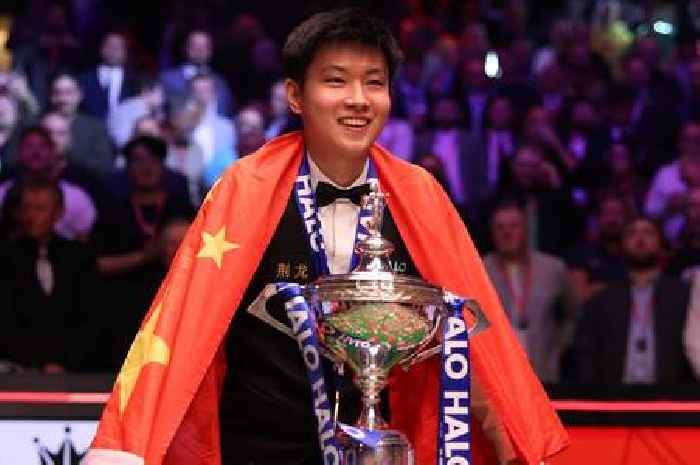 Zhao Xintong still isn't allowed to play in one country after World Snooker Championship win