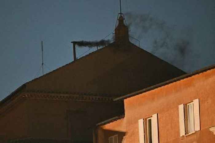 News24 | Black smoke signals no pope elected in first conclave vote