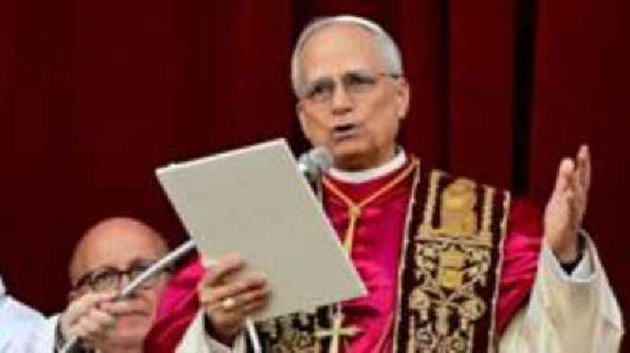 Watch Pope Leo XIV's first public address - in full