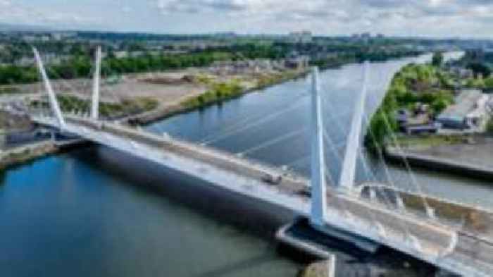 New Clyde road bridge which lets ships pass opens to traffic