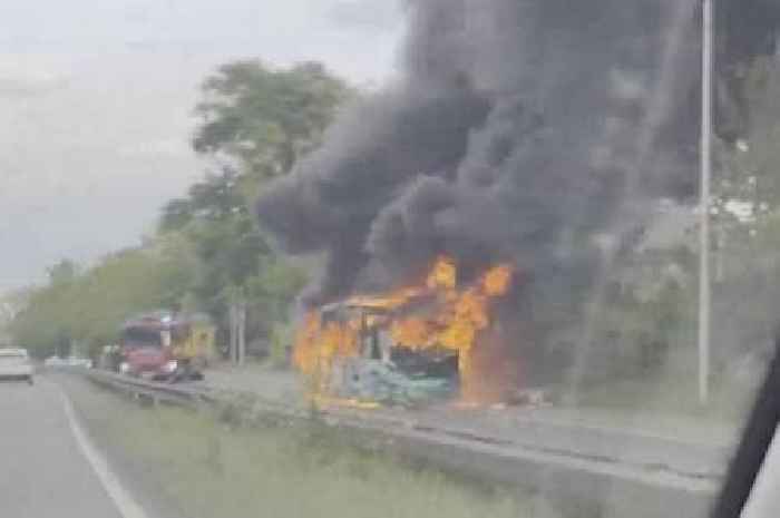 A52 bus fire which led to Nottinghamshire traffic chaos caused by 'faulty fuel supply'