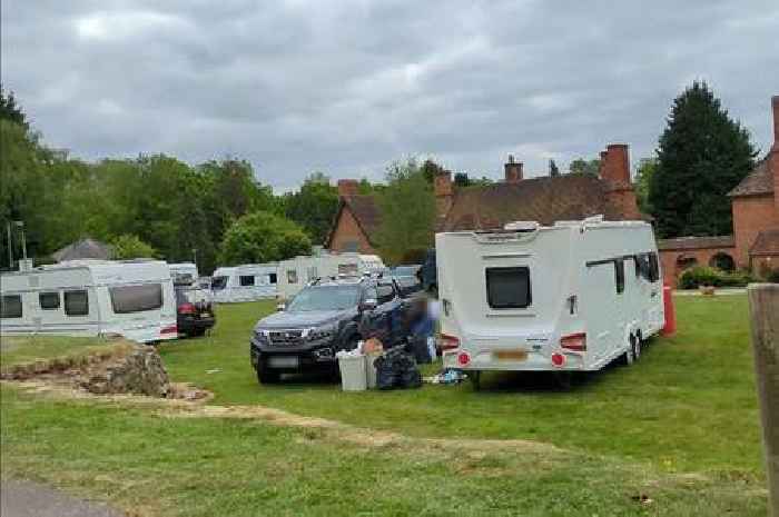 Security in place 24/ 7 after travellers move onto University of Birmingham land