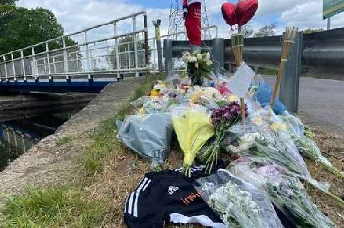 Mountain of tributes left for 'talented' young footballer who died in Exeter canal