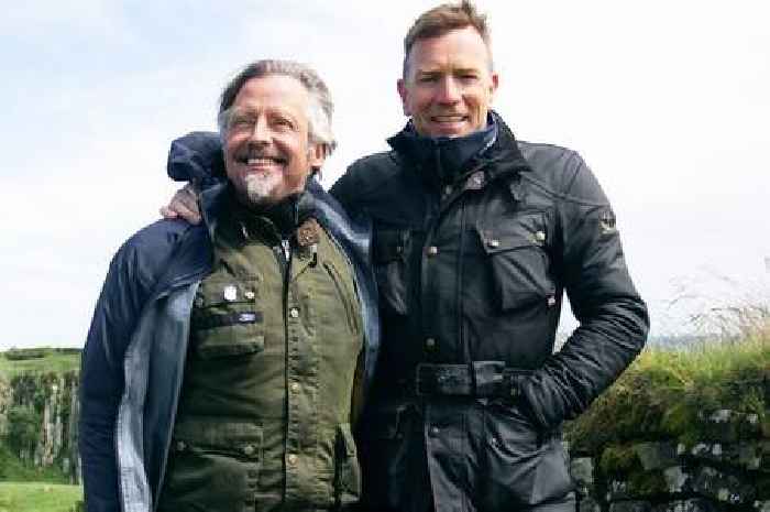 Ewan McGregor in hysterics as Long Way Home co-star yells 'I don't want to be arrested!'