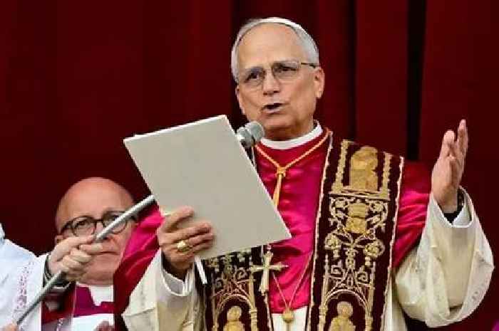 New Pope Leo XIV says 'peace be with you all' as he addresses huge crowds in first speech
