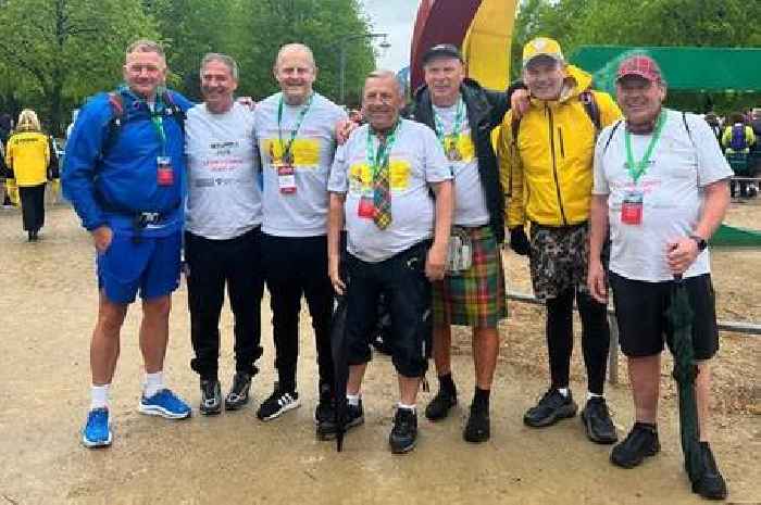 St Mirren icon Tony Fitzpatrick put his best foot forward to raise funds for Renfrewshire charities