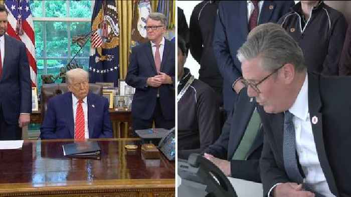 UK and US announce trade deal - as Starmer and Trump hold televised phone call
