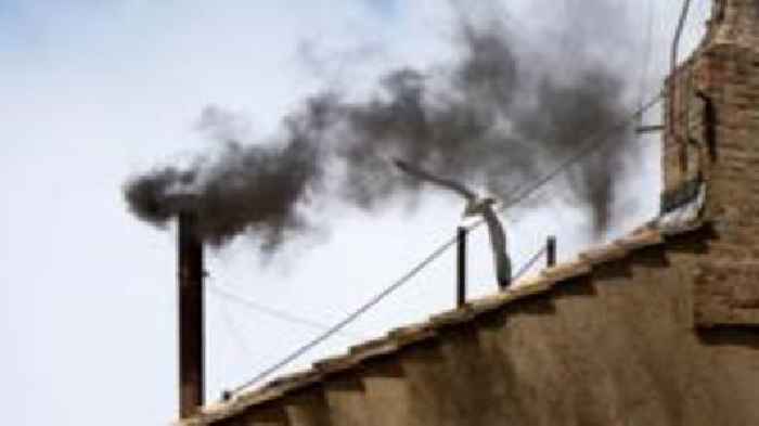 Watch: Second black smoke signal as conclave continues