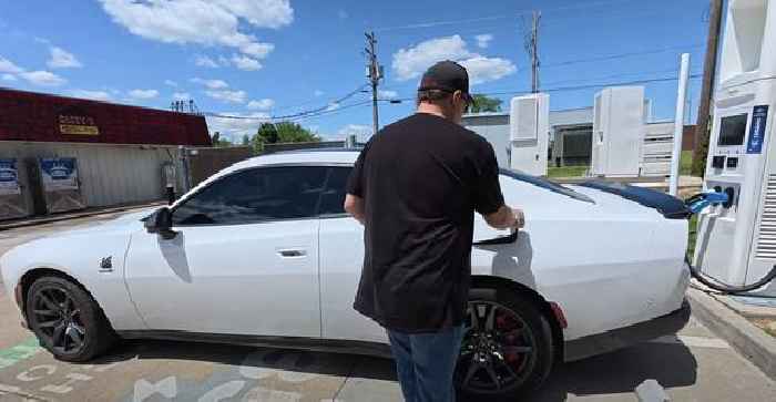 These Guys Drive the Charger EV to 34 Miles of Range, Nearest Charger Is 41 Miles Away