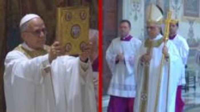Watch: Pope Leo XIV's first Mass as pontiff