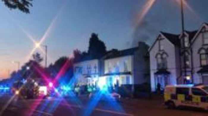 One dead after fire breaks out at flat