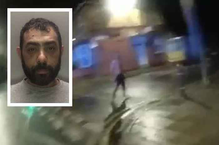 Dramatic footage emerges of police pursuit after 'vicious' attacker bit off man's ear
