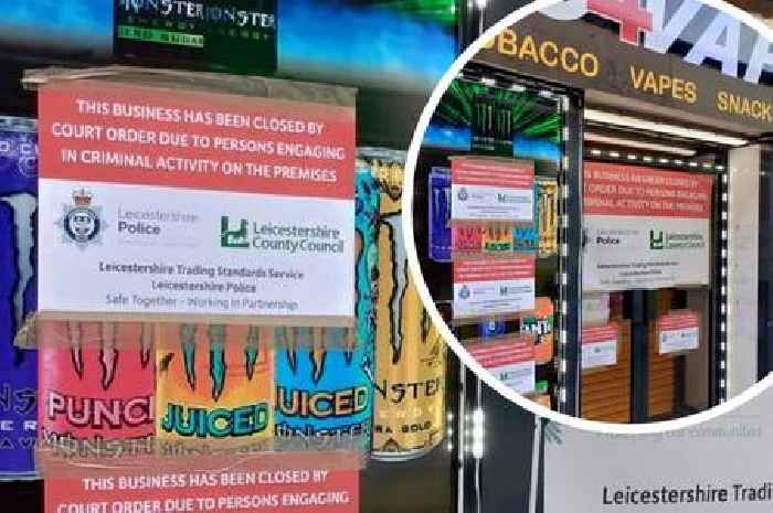 Leicestershire shop shut down amid sales of illegal vapes and tobacco products
