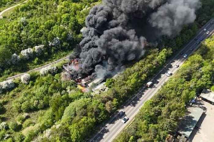 Worksop fire live updates as thick smoke billows into the sky from major industrial blaze