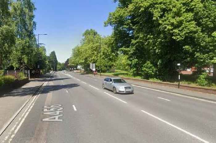 Hagley Road closed live as fire causes traffic chaos