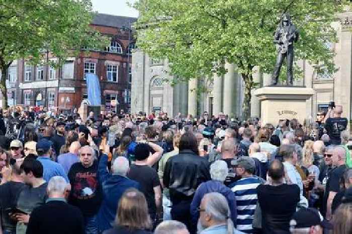 'They've brought the big man home' - Stokies party as Lemmy statue unveiled