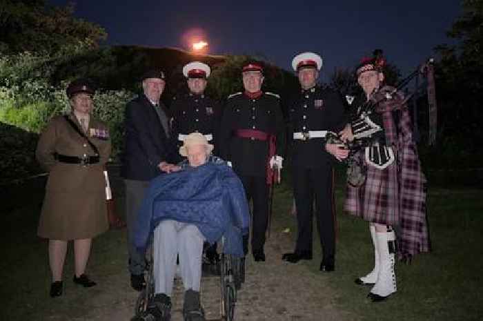 Stunning pictures as special Cambridgeshire beacon lit for VE Day