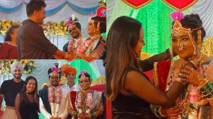 Neha gifts gold chain to bride as she attends driver`s wedding with Rohanpreet