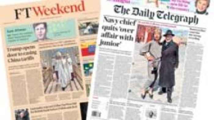 The Papers: 'Trump open to easing China tariffs' and Navy chief steps back