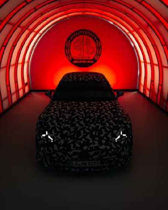 Mercedes-AMG Teases GT 4-Door Coupe Successor, Camo Will Come Off June 2025