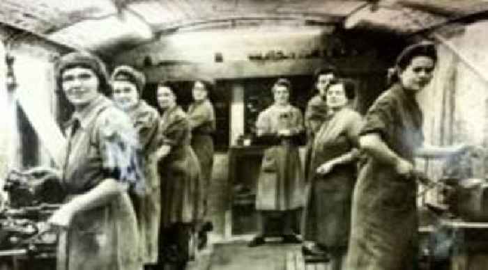 Tunnels below arcade became women's factory of war