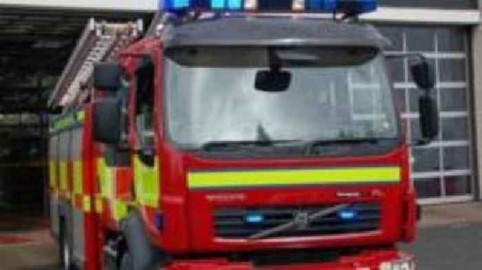 Trees and undergrowth 'well alight' at forest fire