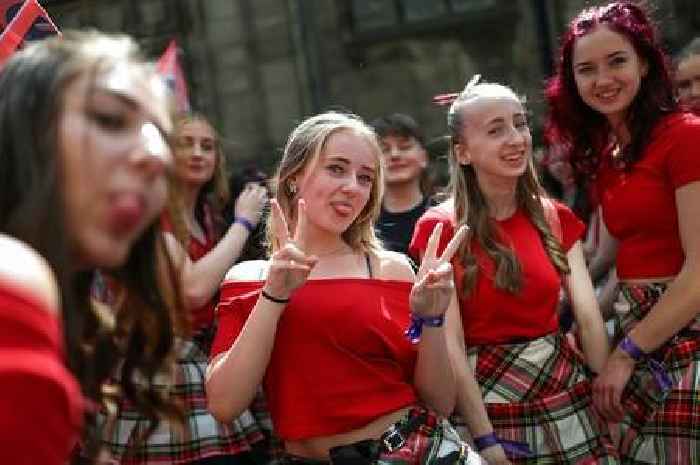 Tartan Parade in Edinburgh as hundreds march in colourful costumes
