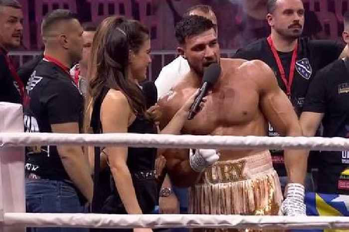 Tommy Fury makes feeling clear on Molly-Mae and Jake Paul in TV speech after fight