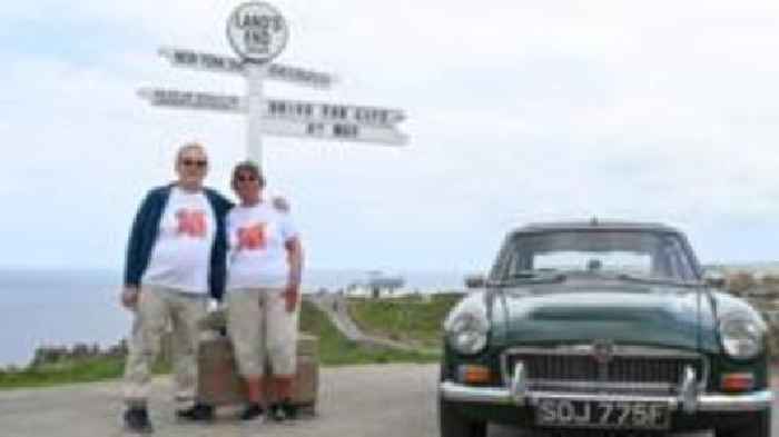 Man, 81, 'elated' to complete epic charity drive