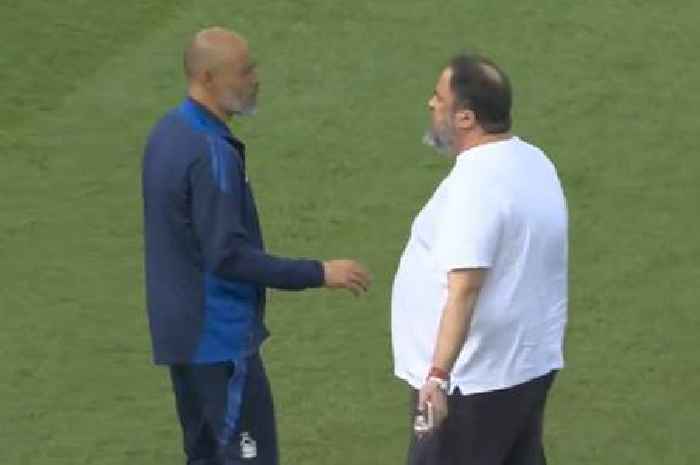 Nuno told to 'negotiate his exit' as Forest owner storms the pitch to clash with manager