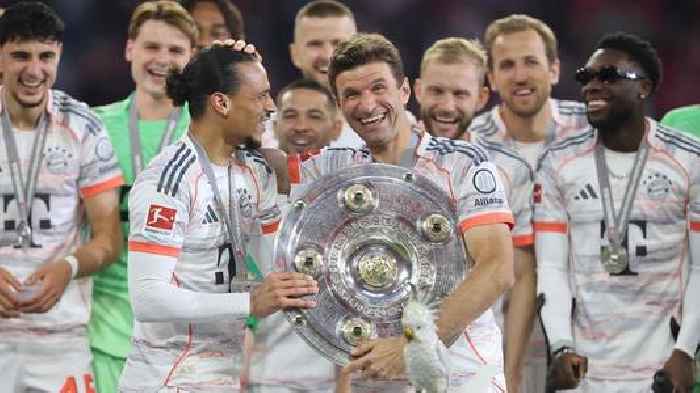 Bayern crowned title with 2-0 win on Muller`s farewell night