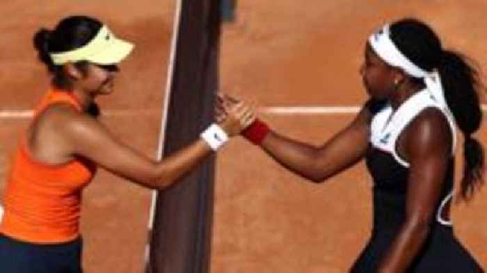 Raducanu's Rome run ended by classy Gauff