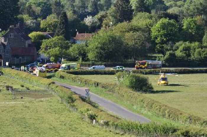 Motorcyclist taken to hospital with serious injuries following crash near Grantham