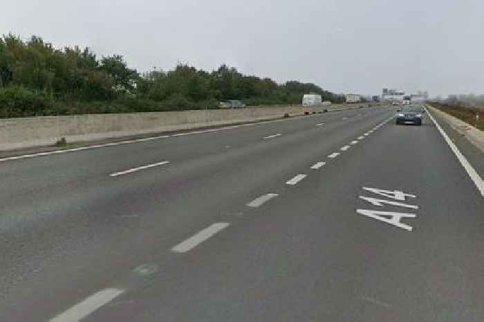Person taken to hospital after multi-vehicle crash on A14 in Cambridgeshire