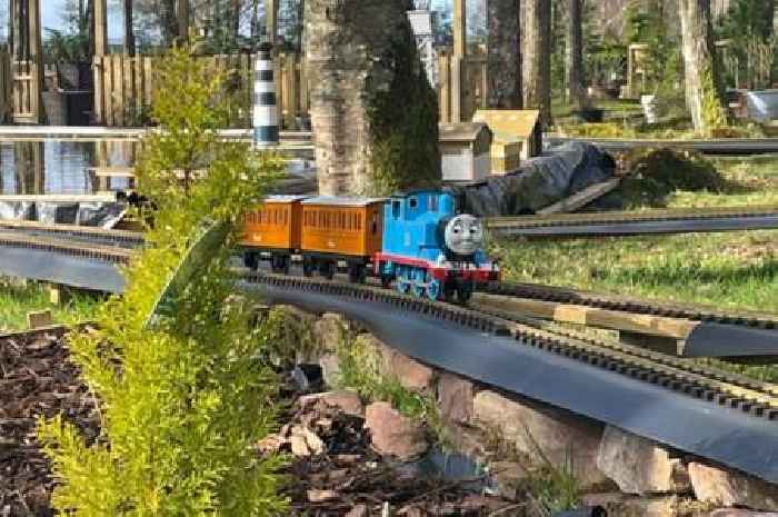 Scottish hidden railway garden with Thomas the Tank Engine models is perfect family day out