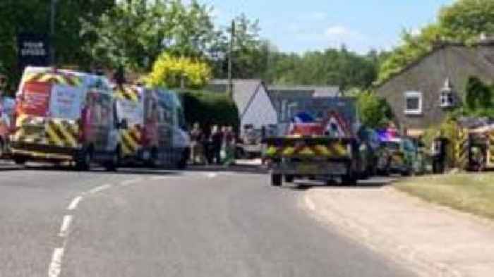 Roads closed and homes evacuated after gas leak